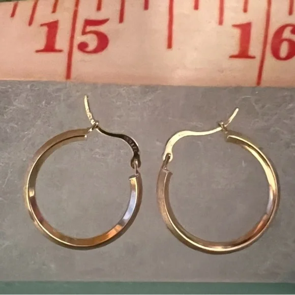 14K Michael Anthony Hoop Earrings / Gold Citrine Jackets - Picture 14 of 16